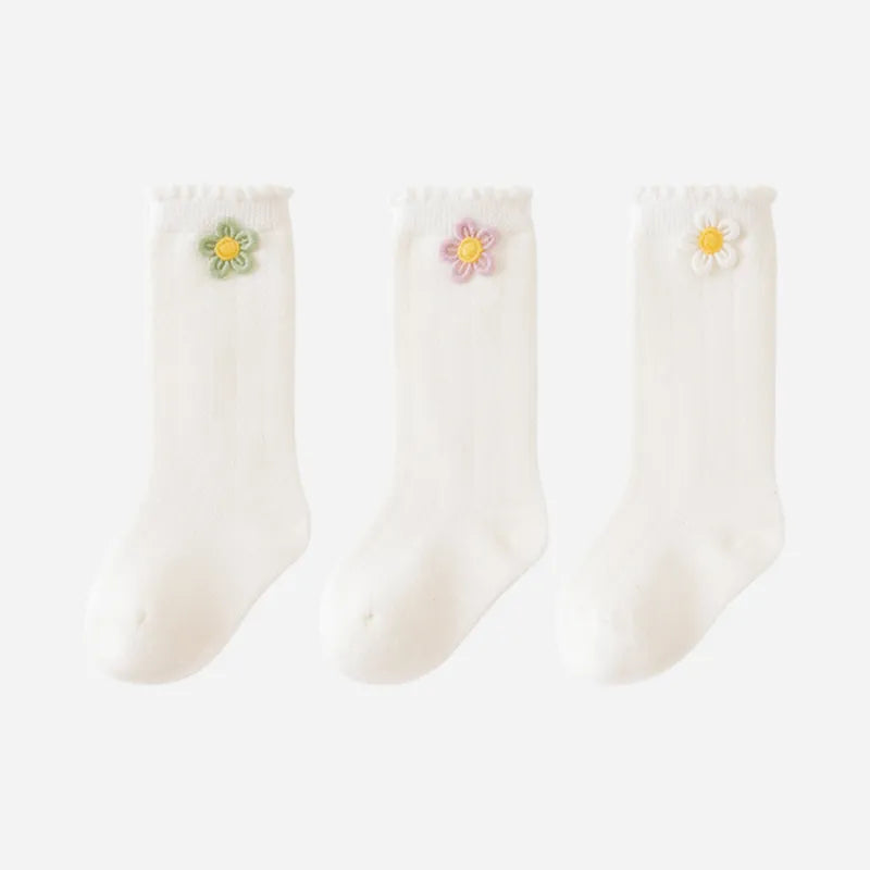 Babies The Daisy Chain Knee-Highs-3 Pairs