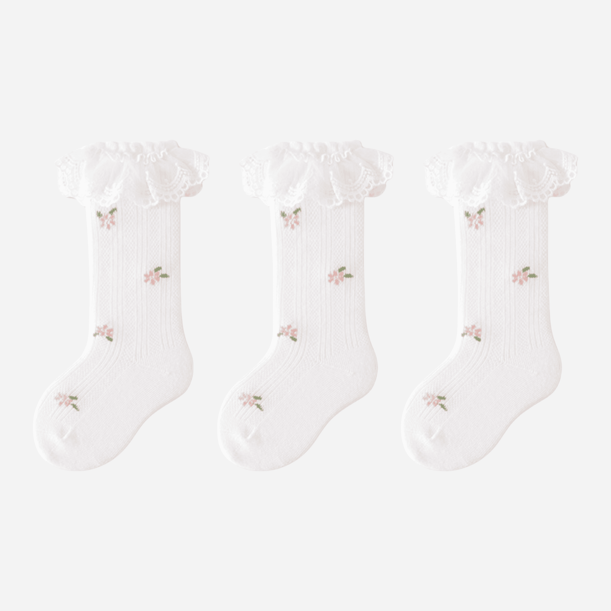 Babies The Fairytale Bloom Knee-Highs-3 pack - Weavasocks