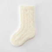 Baby’s Winter Marshmallow' Mink Velvet Fuzzy Crew