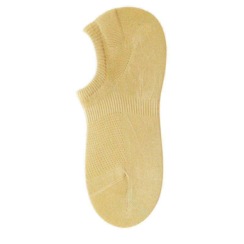 Women's 95% Cotton Candy Mesh No-Show Socks