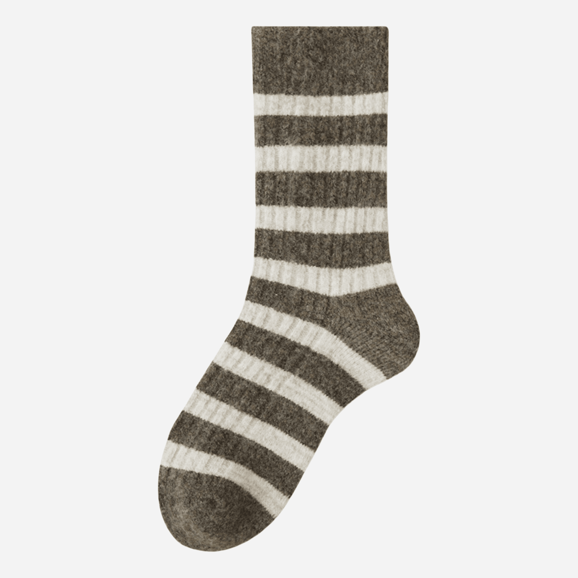 Women's Cozy Wool Blend Striped Socks - Single Pair
