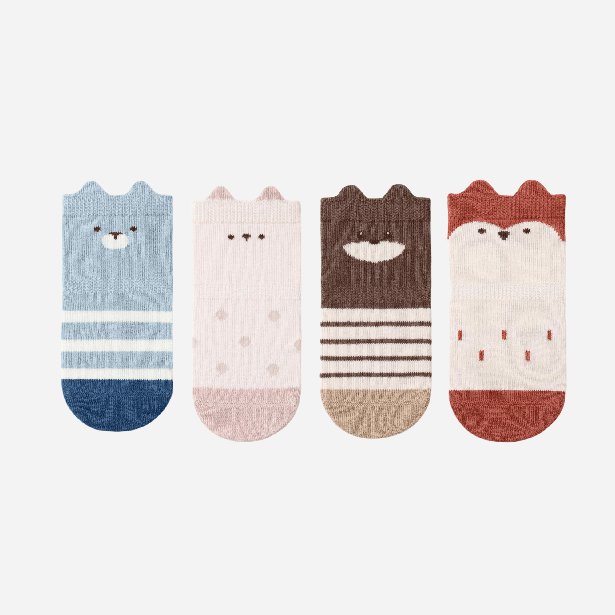 Babies' Animal Kingdom Grip Socks-4 Pack - Weavasocks