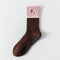 Women's 92% Cotton Yoga Mesh Crew Socks - product photo showing secure grip comfort