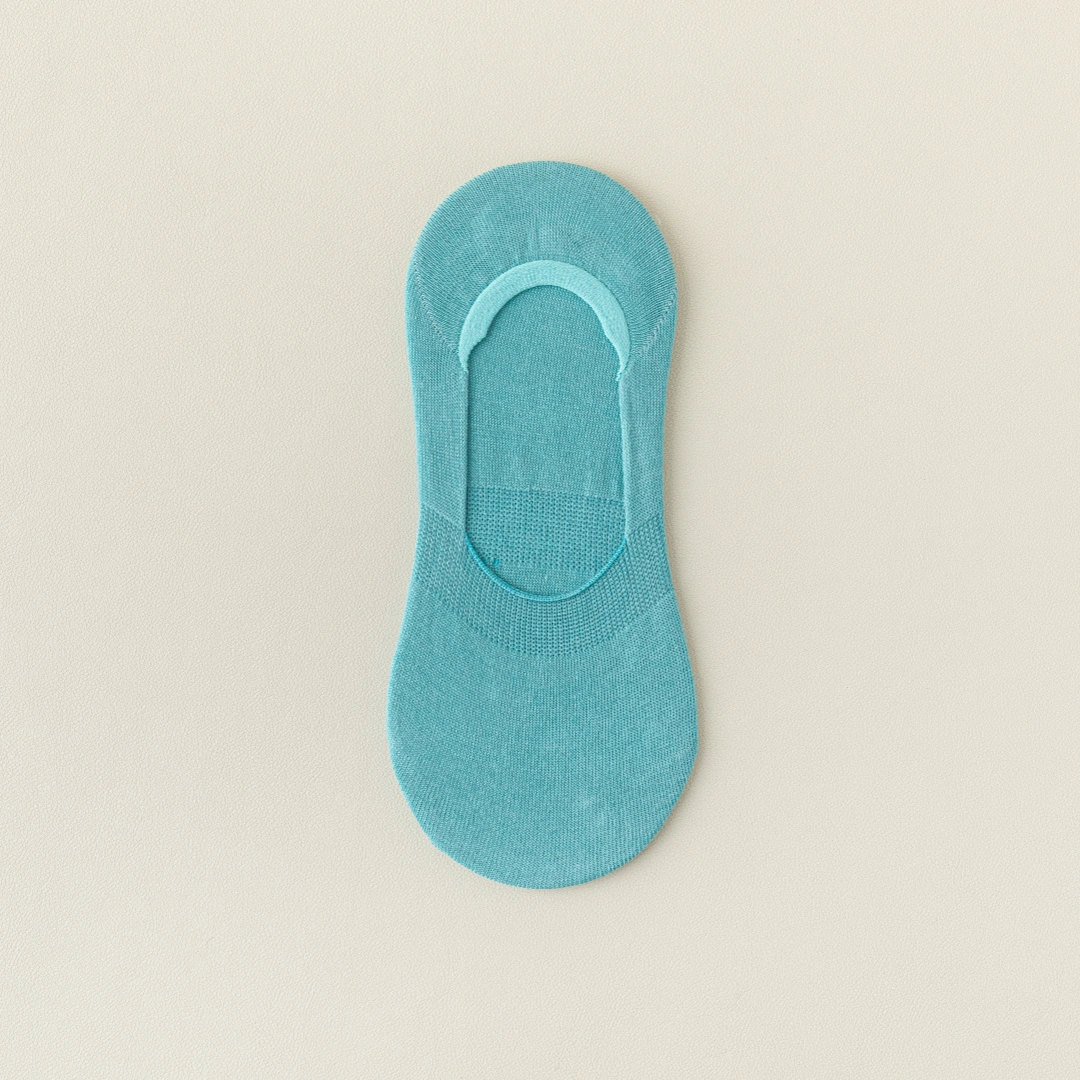 Women's Mulberry Silk & Modal Ultra-Thin No-Show Socks - product photo showing modal and mulberry silk comfort