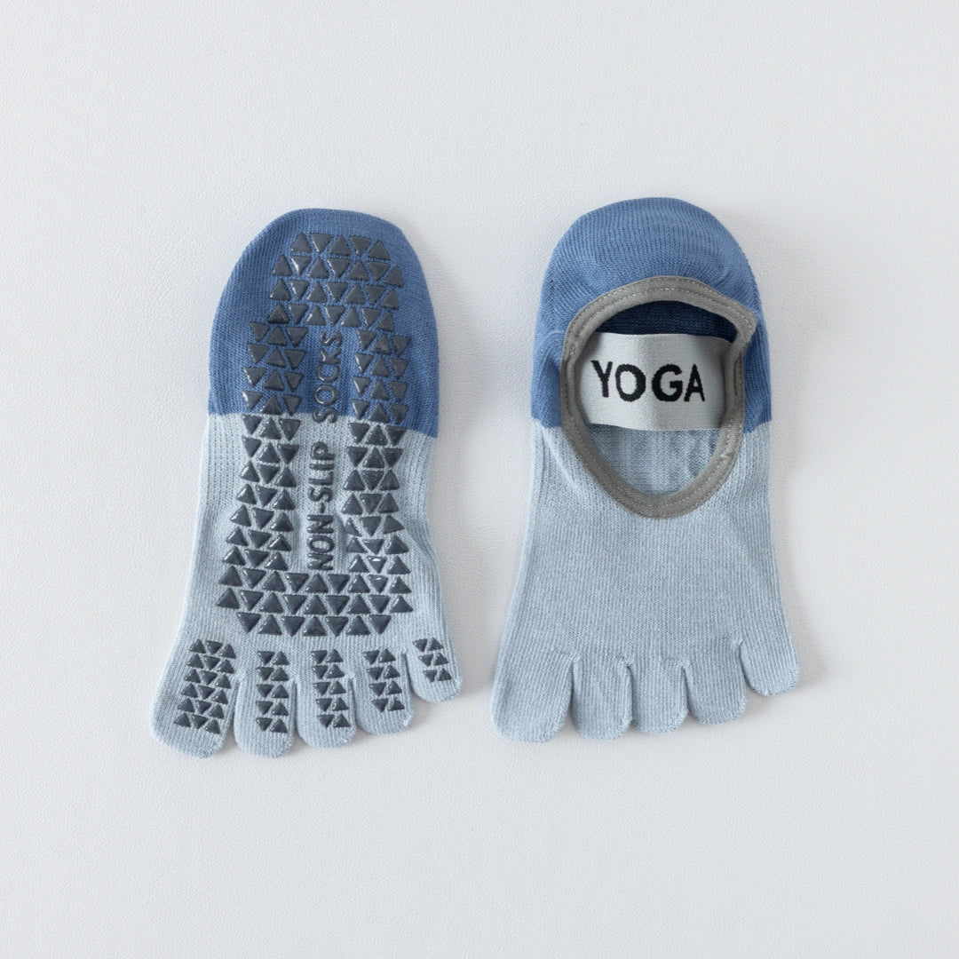 Women's 92% Mercerized Cotton Five-Toe Yoga Socks