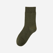 Men's Fine-Knit Heathered Cotton Socks