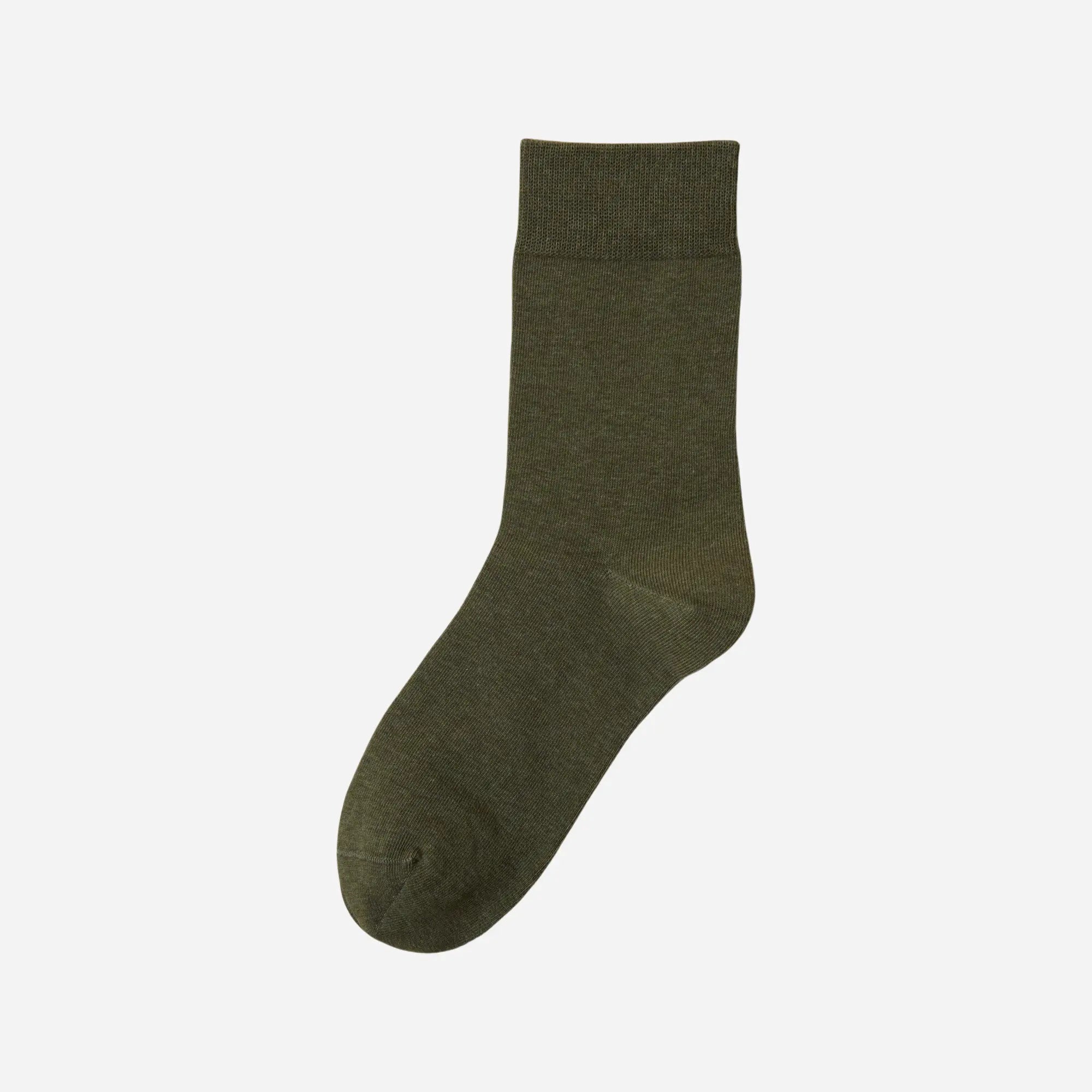 Men's Fine-Knit Heathered Cotton Socks