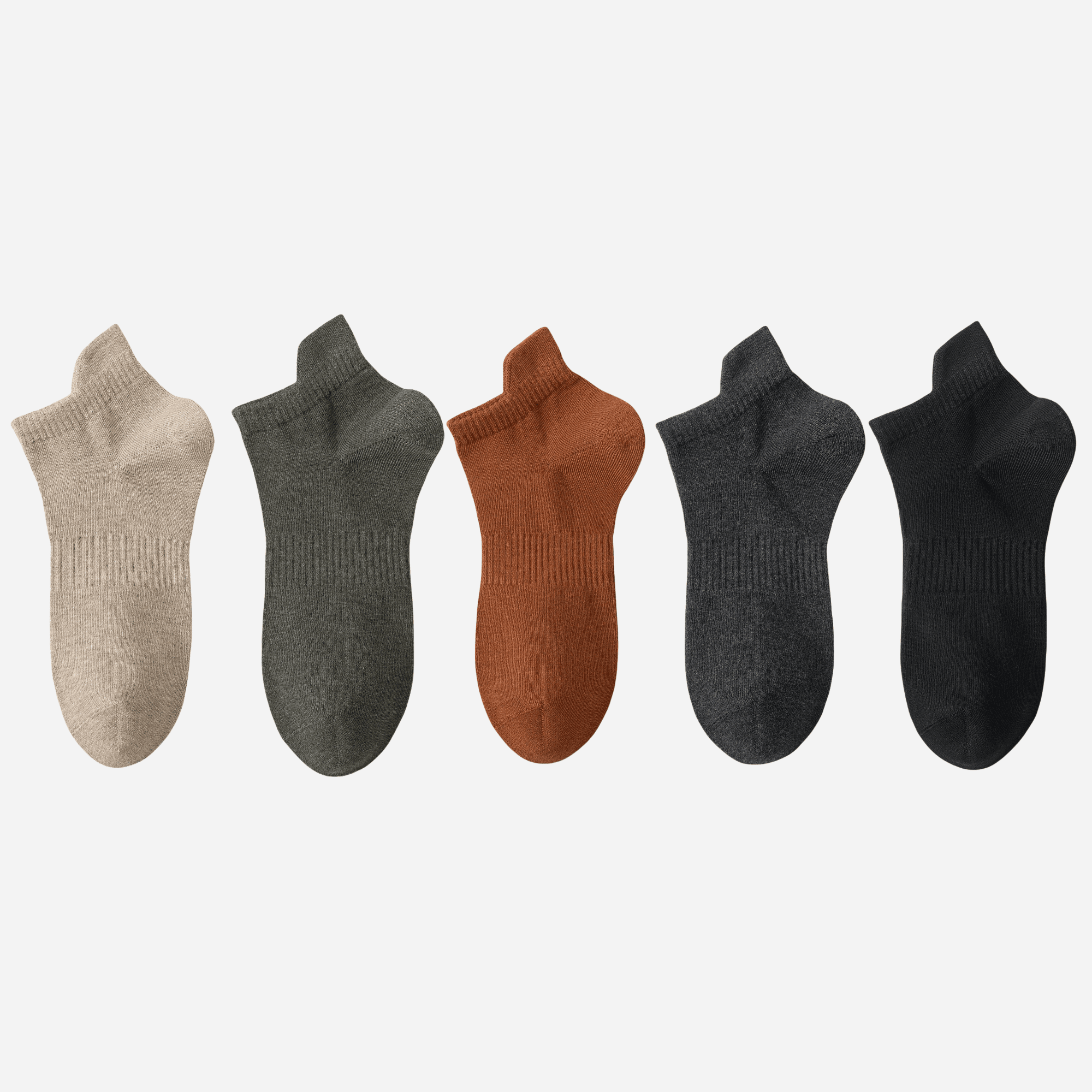 Men's All-Day Comfort Low-Cut Socks-5 Pack - Weavasocks