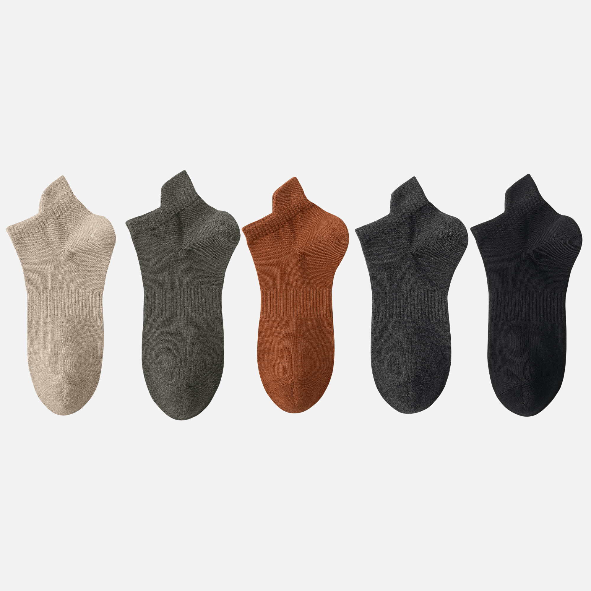 Men's All-Day Comfort Low-Cut Socks-5 Pack