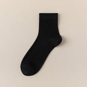 Men's Silk & Modal Ultra-Thin Cooling Quarter Socks - product photo showing modal and mulberry silk comfort
