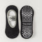 Women's Mercerized 92% Cotton Pilates Socks - product photo showing secure grip comfort