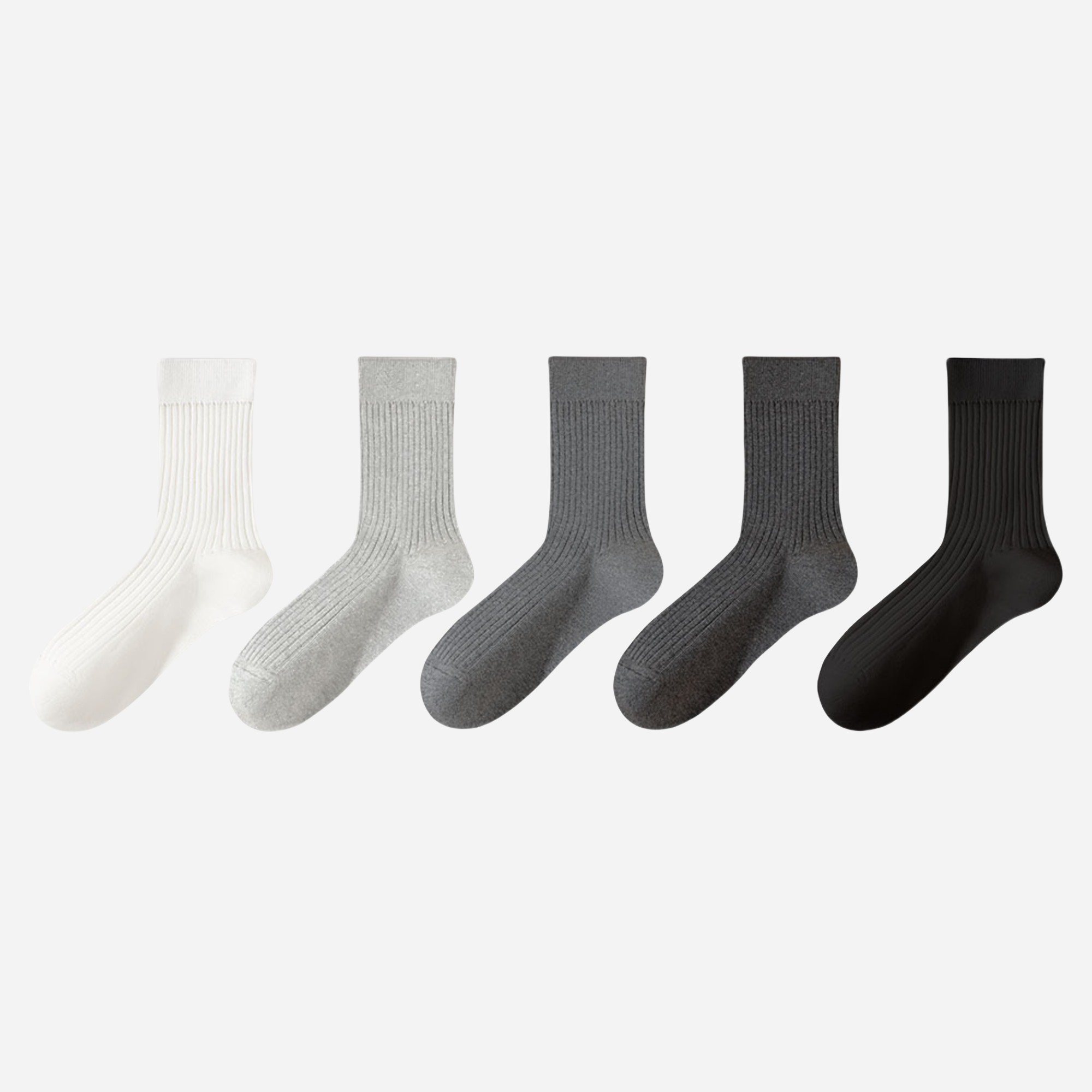 Men's All-Weather Ribbed Socks-5 Pack
