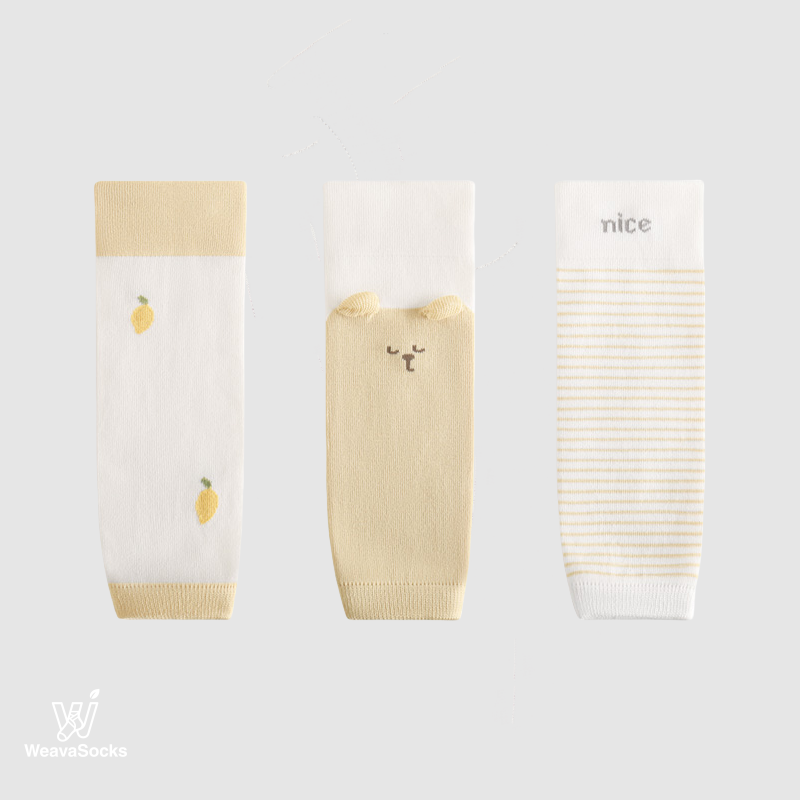 Babies' Sunshine & Sprouts Knee Guard Socks-3 Pack