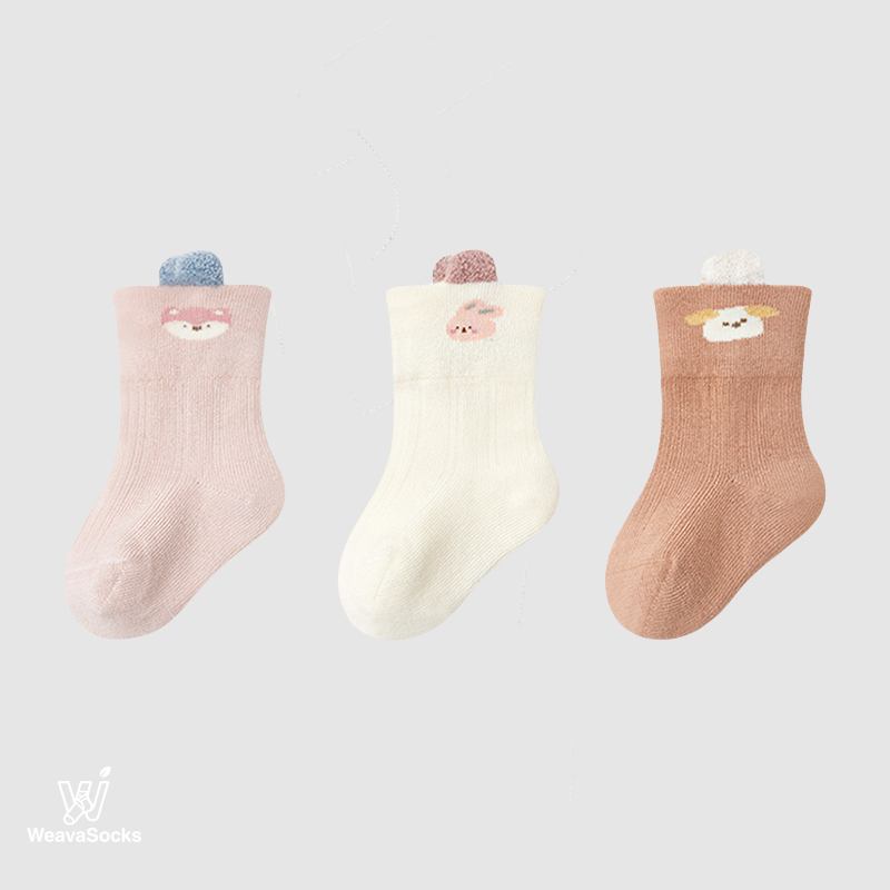 Babies' Australian Cotton Ankle Socks-3 Pack