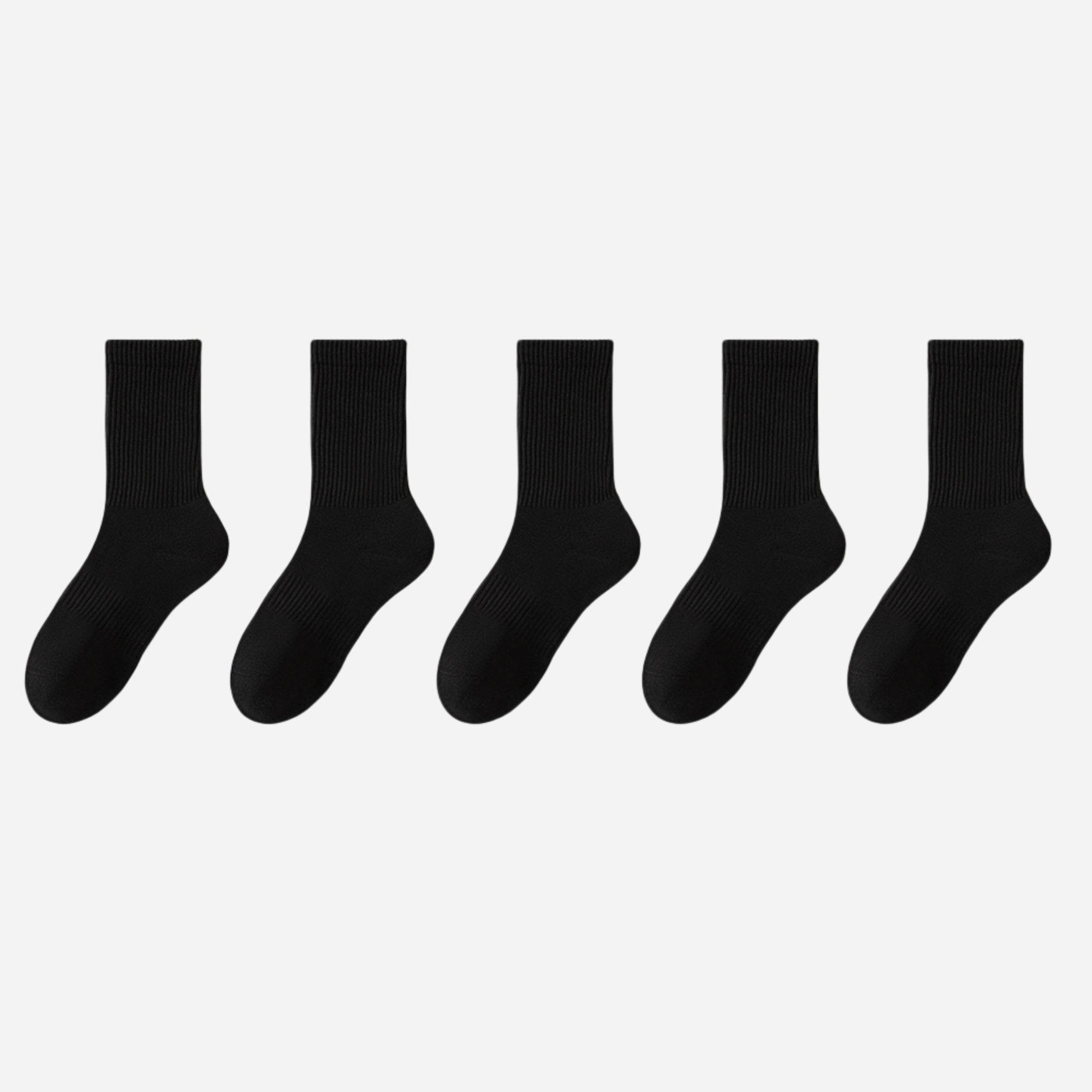 Women's Cloud-Terry Cushioned Crew Socks - 5 Pairs