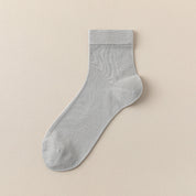 Men's Silk & Modal Ultra-Thin Cooling Quarter Socks - product photo showing modal and mulberry silk comfort