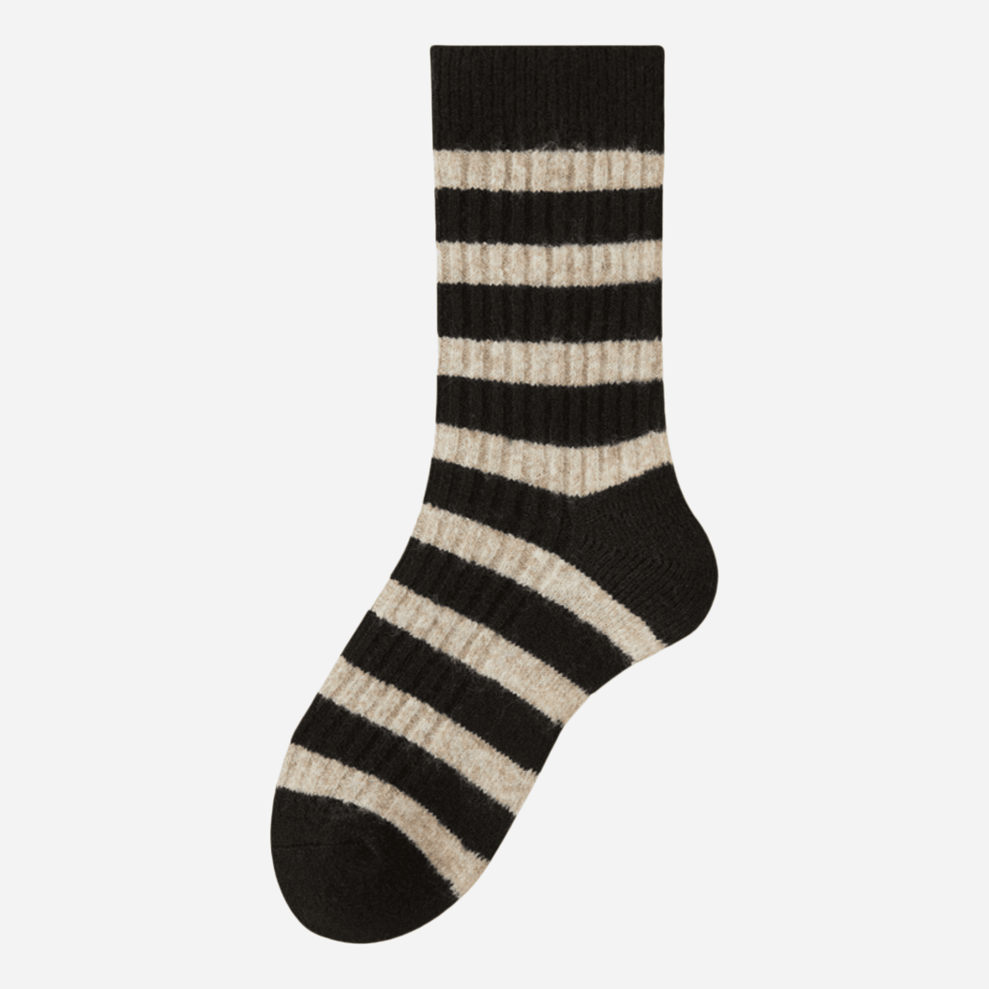 Women's Cozy Wool Blend Striped Socks - Single Pair