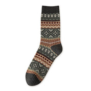 Men's Vintage Fair Isle Crew Socks
