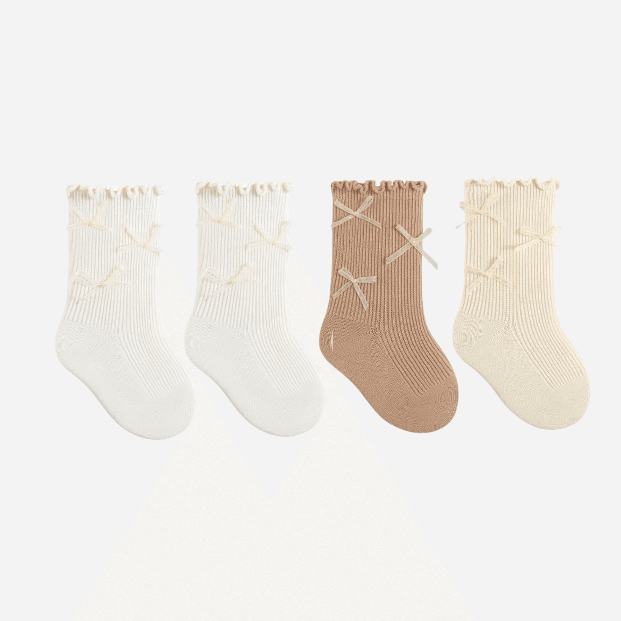 Babies Ballerina Bow Socks-4 Pack - Weavasocks