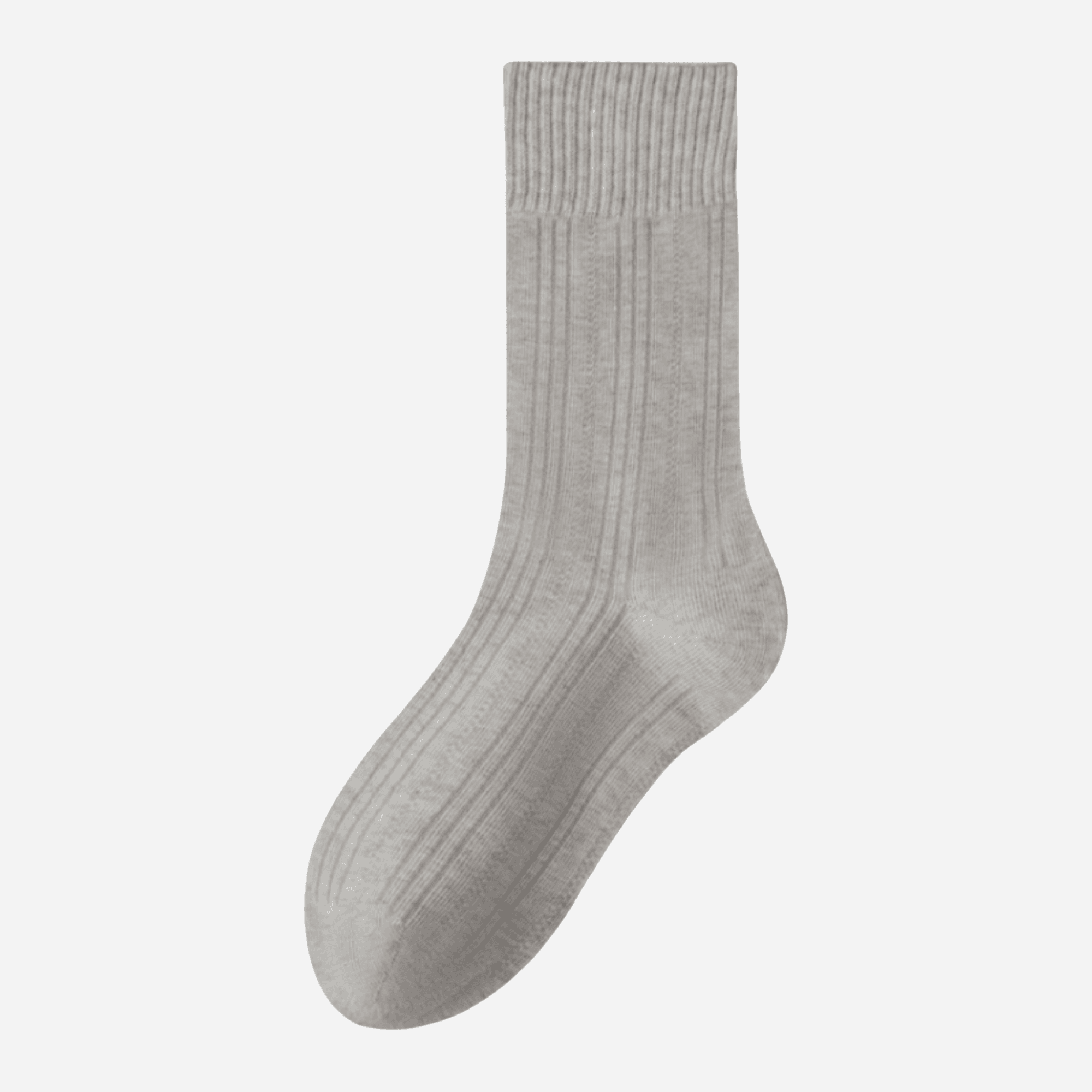 Women's Premium Long-Staple Cotton Ribbed Socks - Single Pair