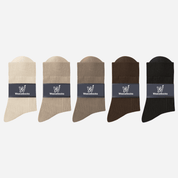 Men's Combed Cotton Dress Socks-5 Pack - Weavasocks