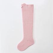 Baby’s Pastel Pals' 3D Ear & Minimalist Face Knee-High