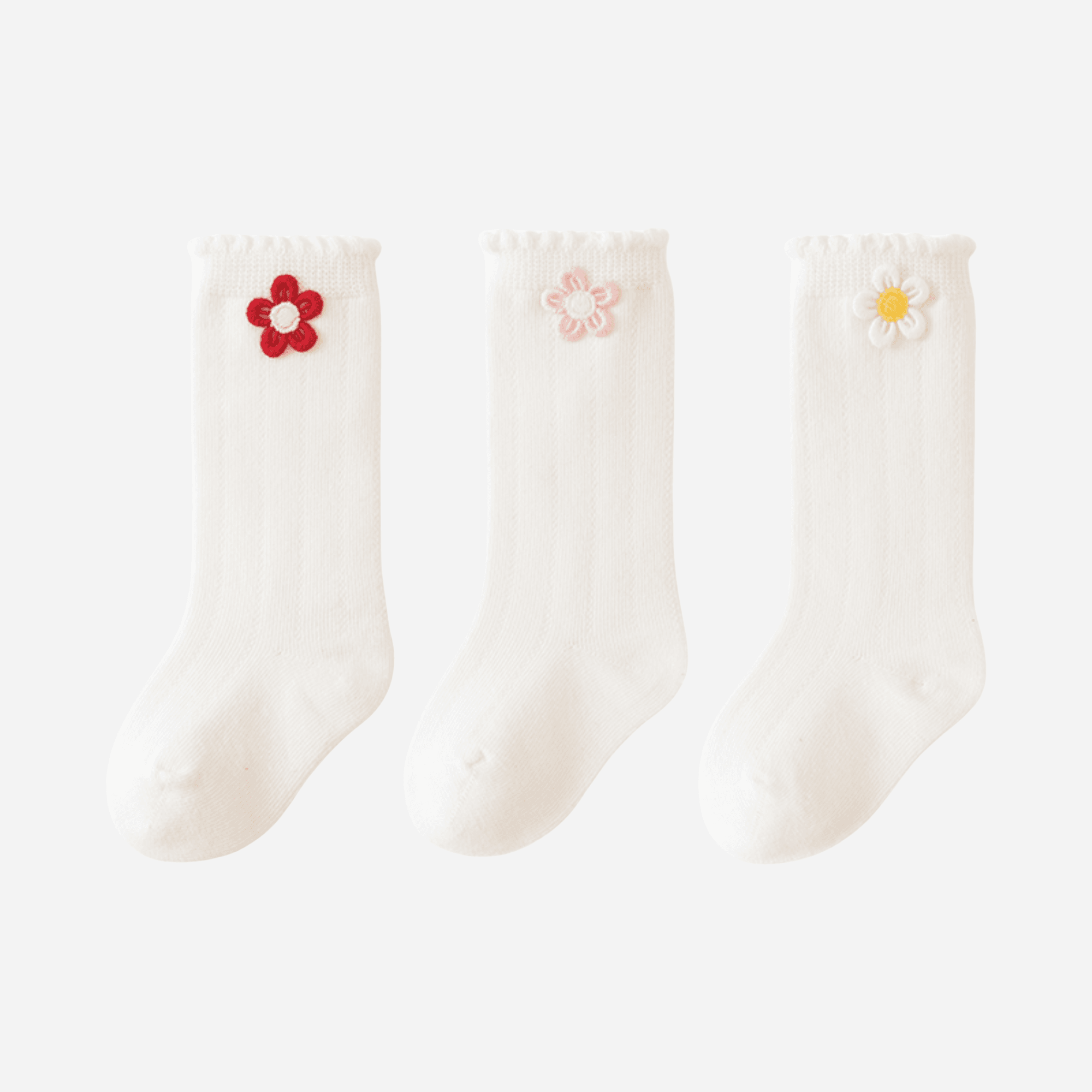 Babies The Daisy Chain Knee-Highs-3 pack - Weavasocks