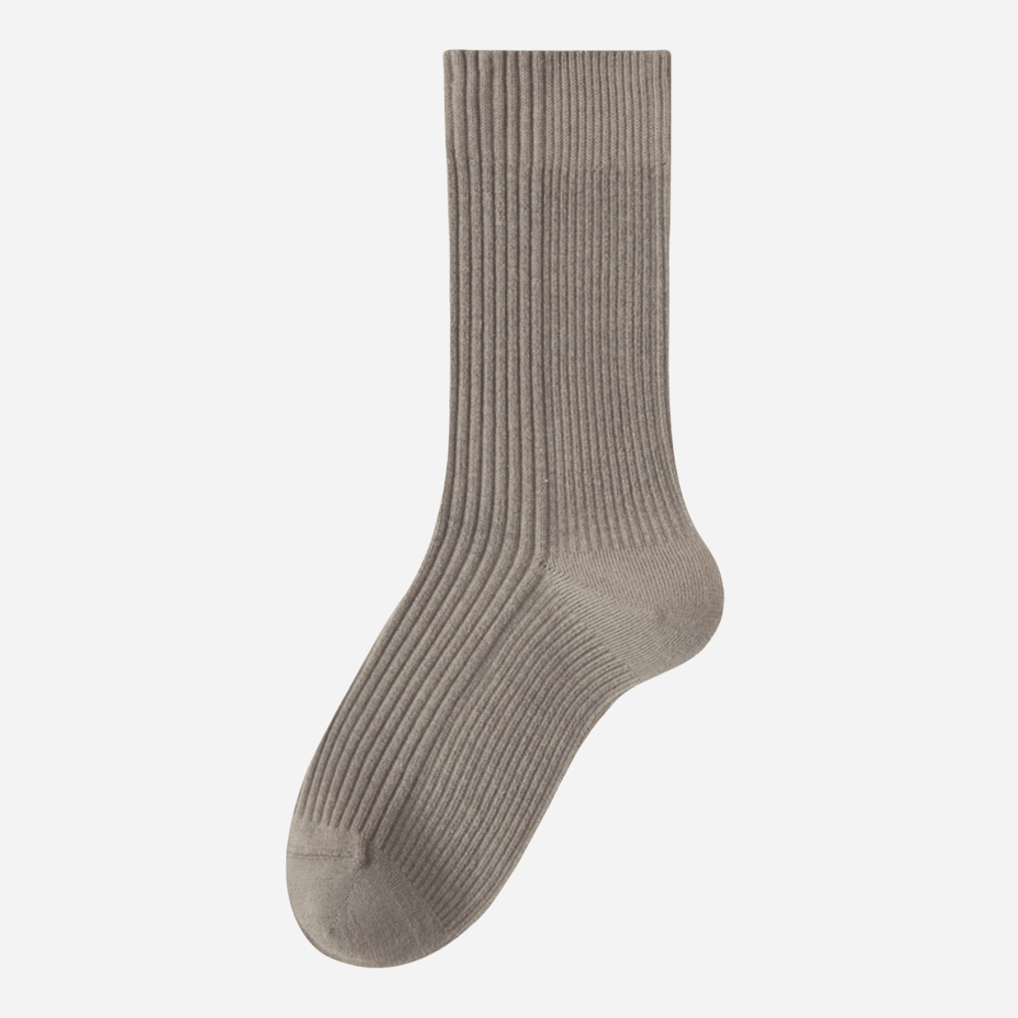 Women's Luxe Wool & Silk Ribbed Socks - Single Pair