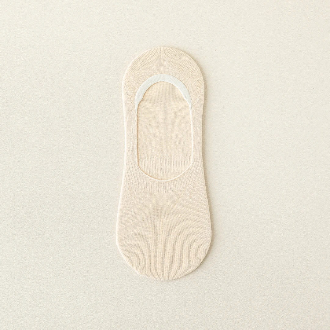 Men's Mulberry Silk & Modal Ultra-Thin No-Show Socks - product photo showing modal and mulberry silk comfort