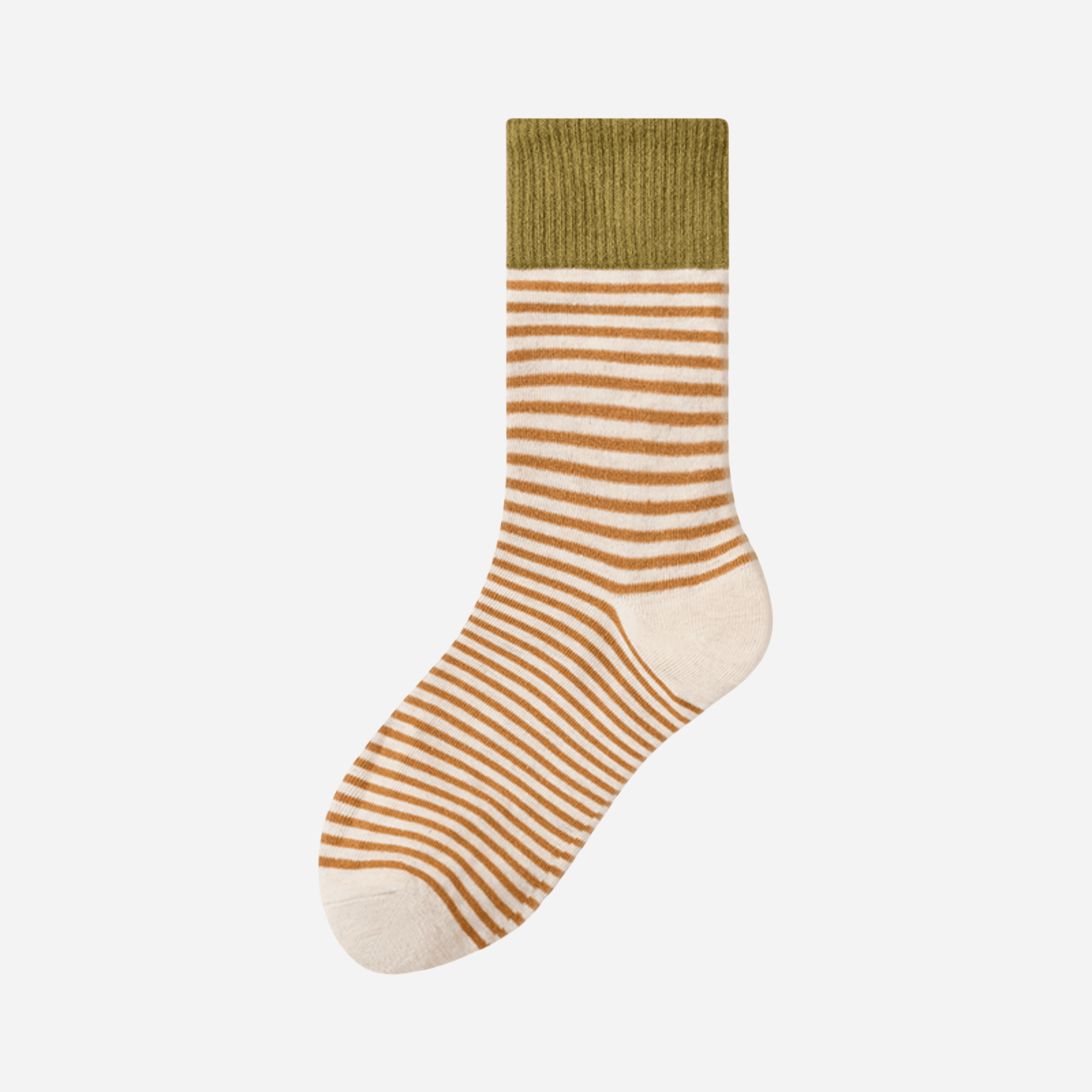 Women's Color Block Cuff Striped Socks - Single Pair