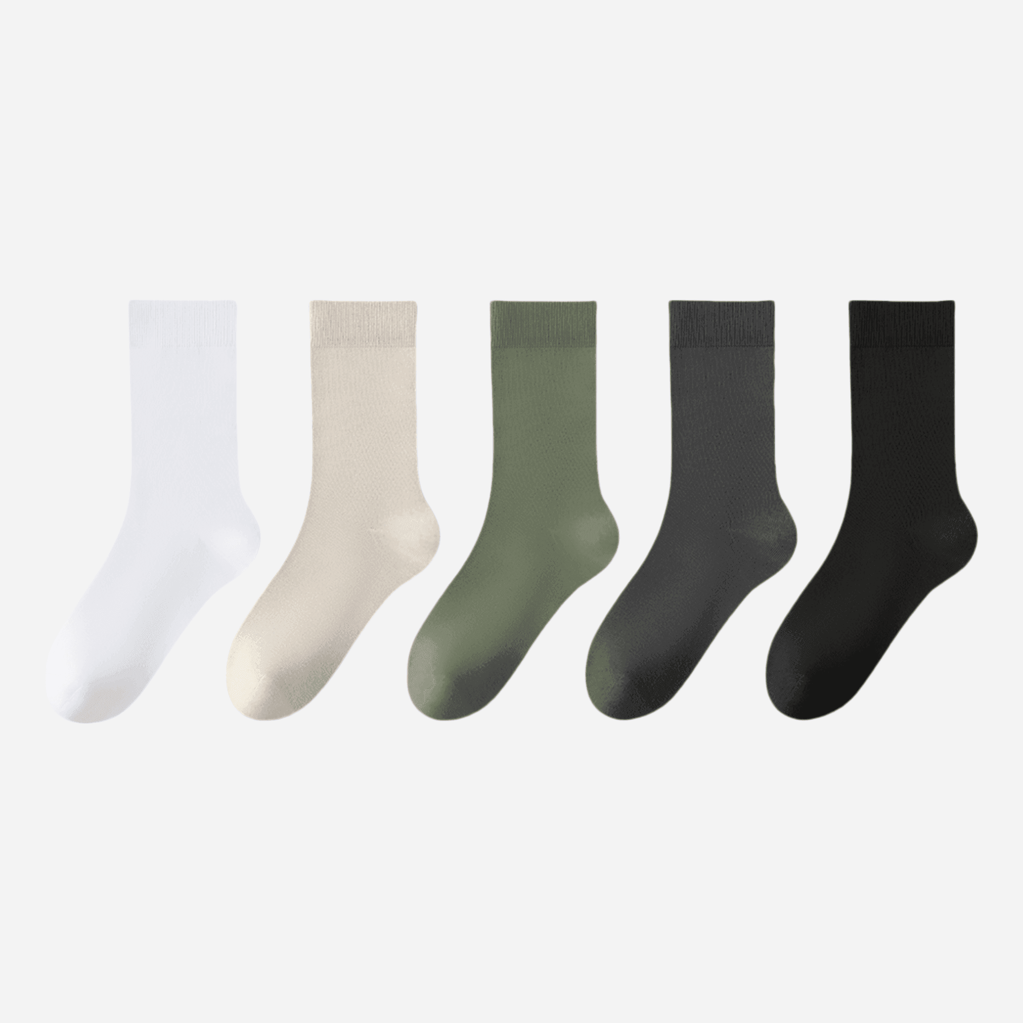 Men's Refined Fit Casual Crews-5 Pack