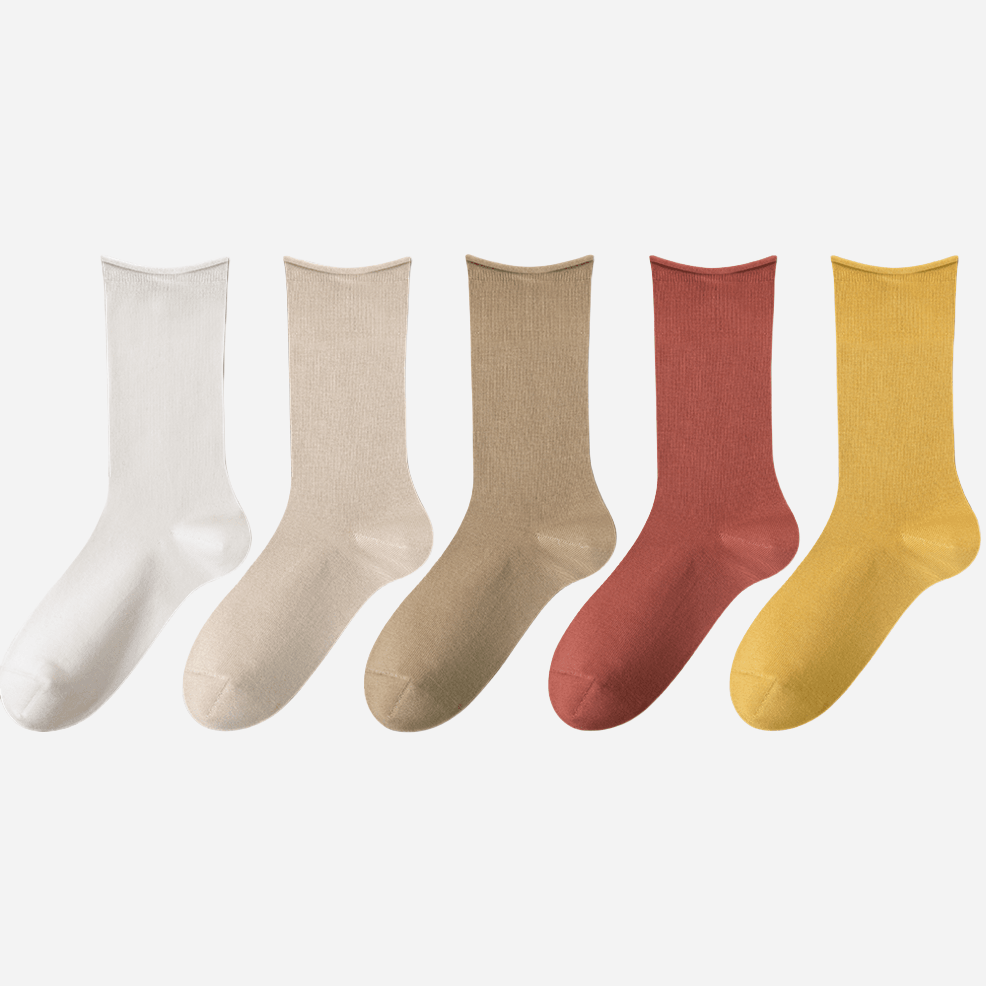 Women's The Soft Roll Comfort Crew-5 Pack - Weavasocks