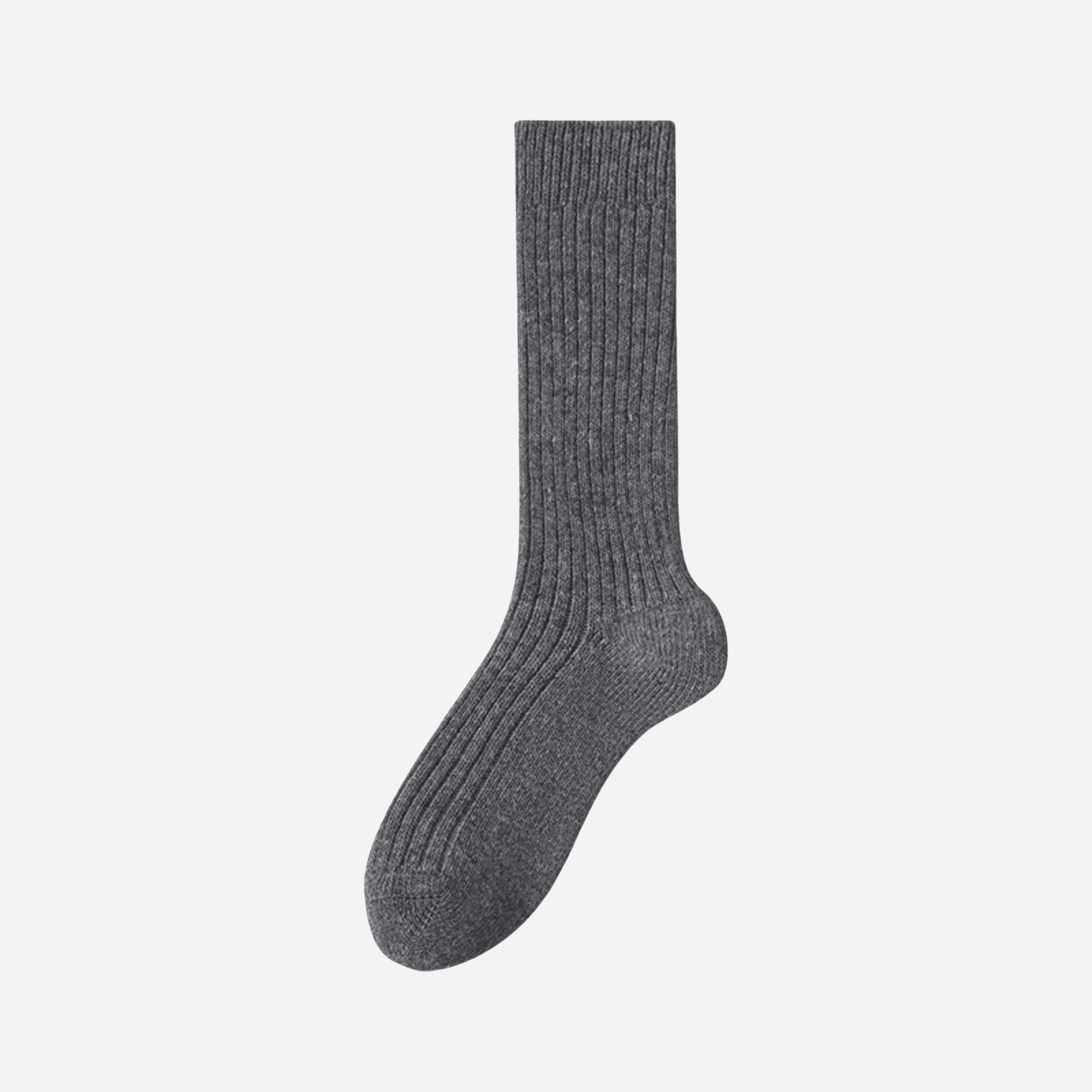 Women's Warm Wool Ribbed Socks  - Single Pair