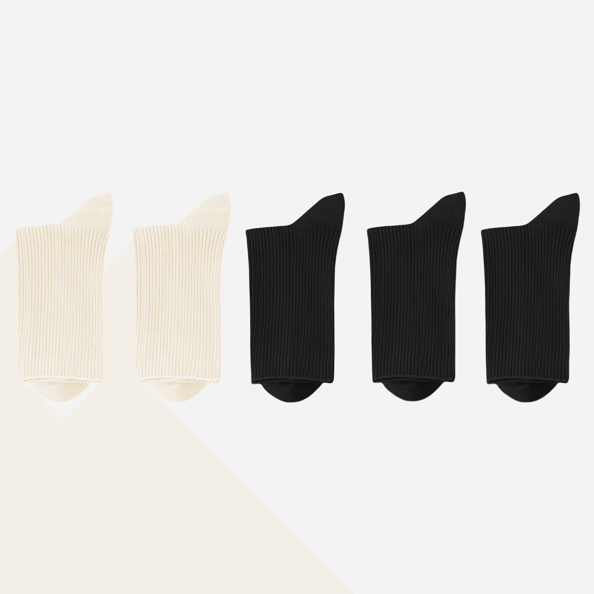 Women's The Classic Ribbed Slouch Socks-5 Pack - Weavasocks
