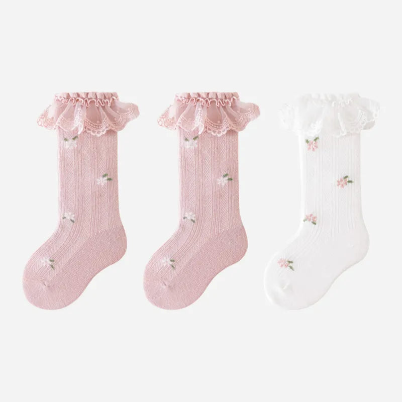 Babies The Fairytale Bloom Knee-Highs-3 Pairs
