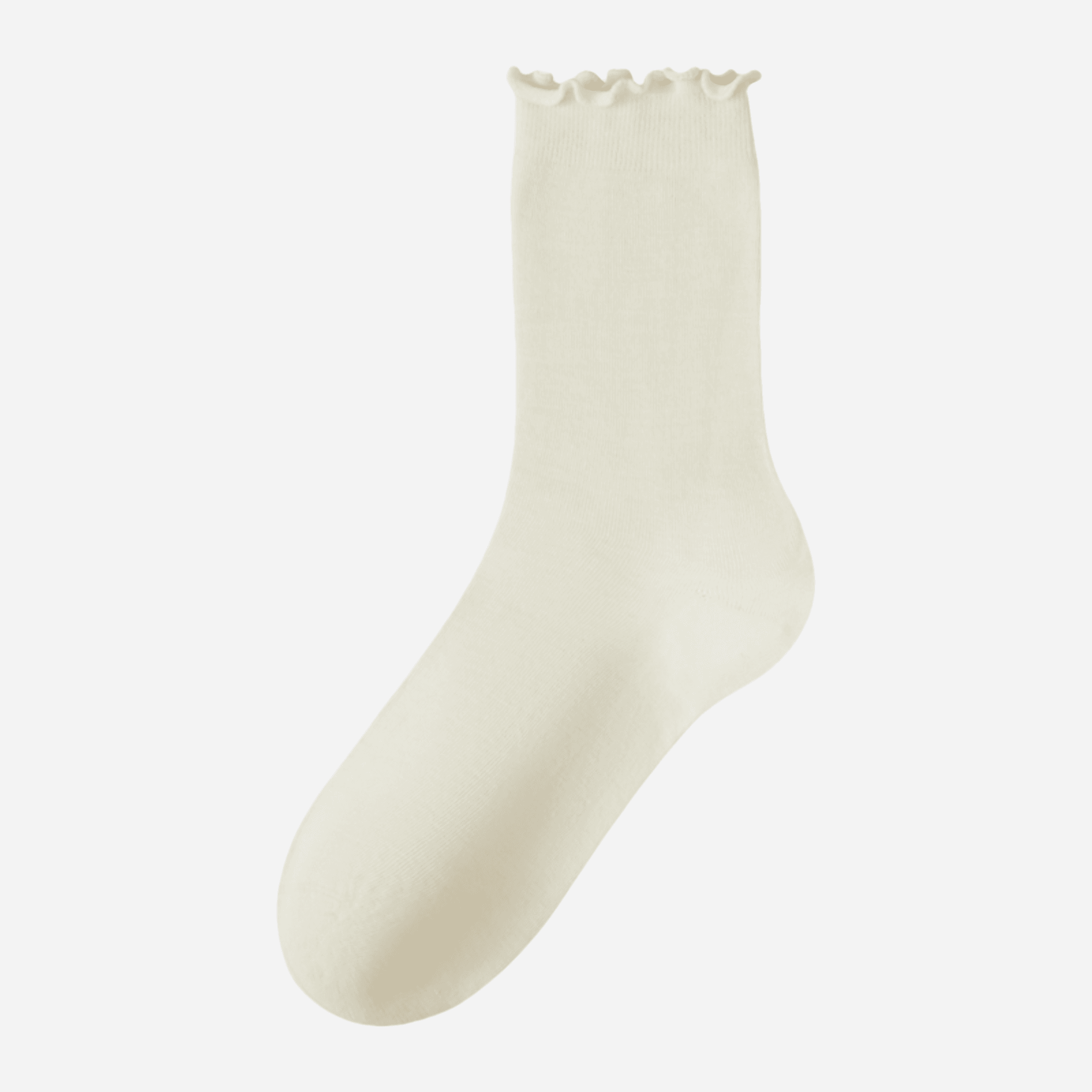 Women's Ruffle Cuff Merino Wool Socks - Single Pair