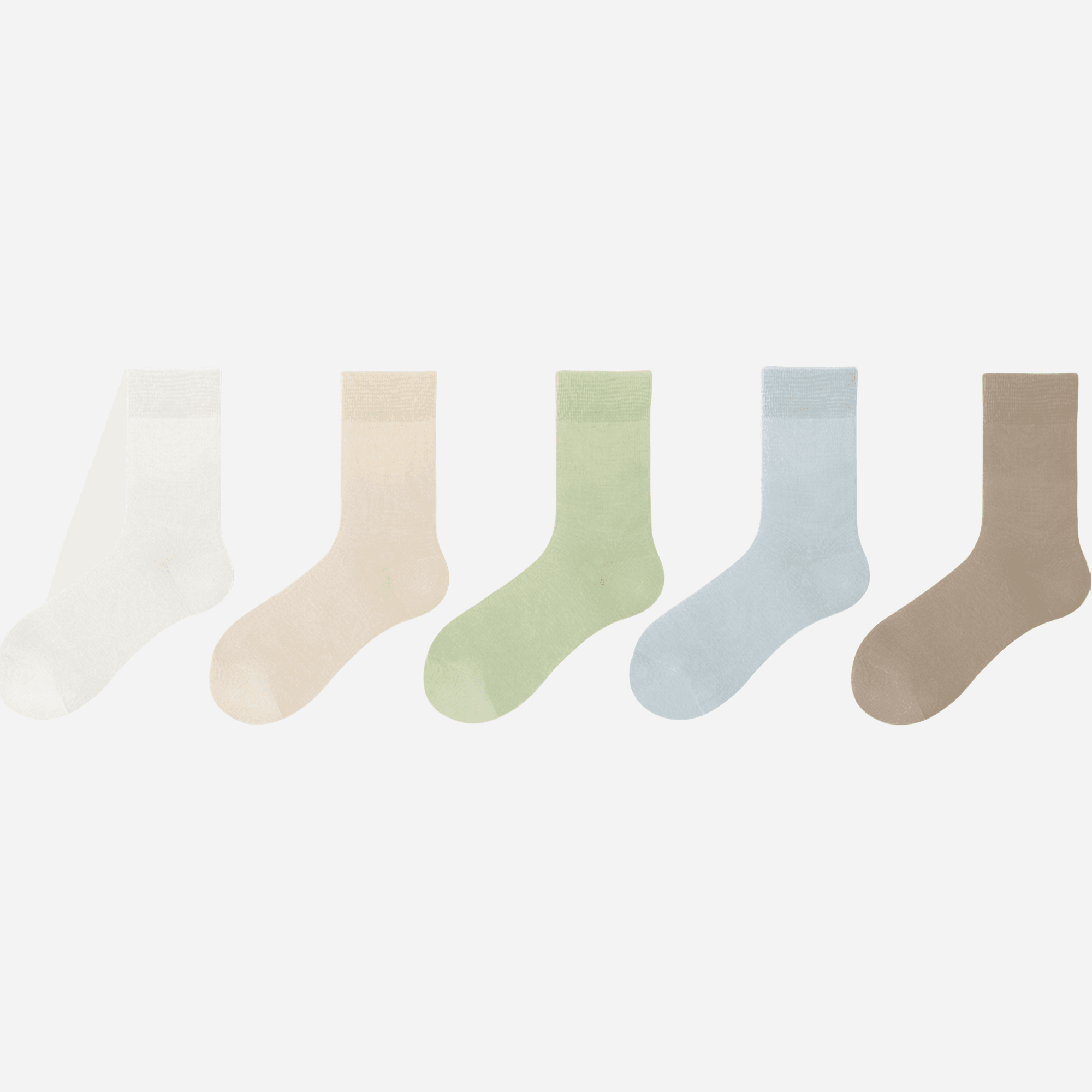 Women's Everyday Cotton Crew Socks - 5 Pairs - Weavasocks