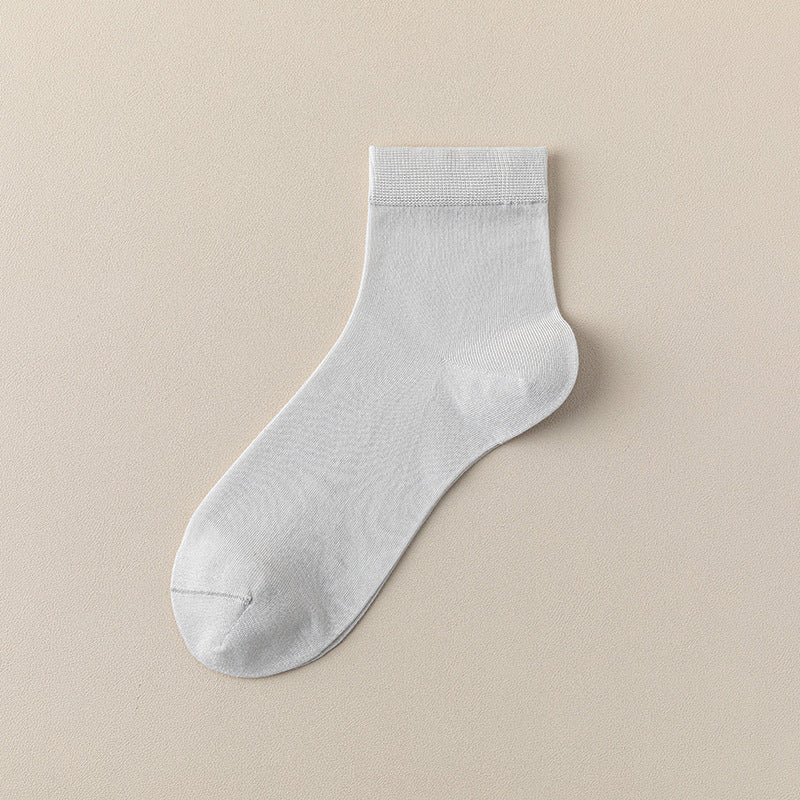 Women's 10% Silk & Modal Antibacterial Ankle Socks - product photo showing modal and mulberry silk comfort
