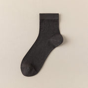 Men's Silk & Modal Ultra-Thin Cooling Quarter Socks - product photo showing modal and mulberry silk comfort