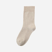 Men's Fine-Knit Heathered Cotton Socks
