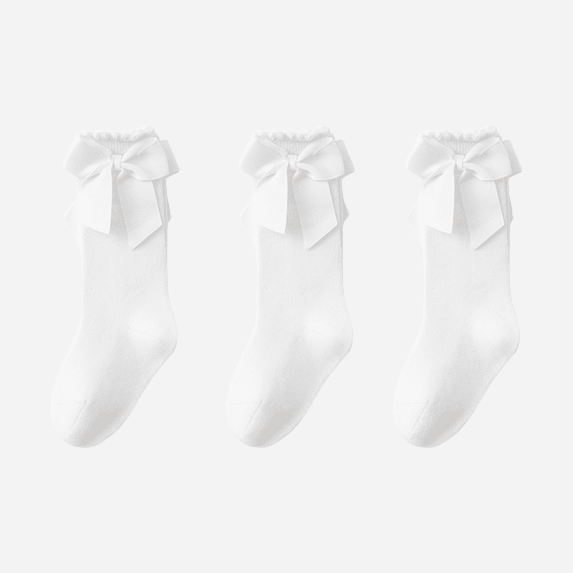 Babies The Grand Bow Knee-Highs-3 pack - Weavasocks