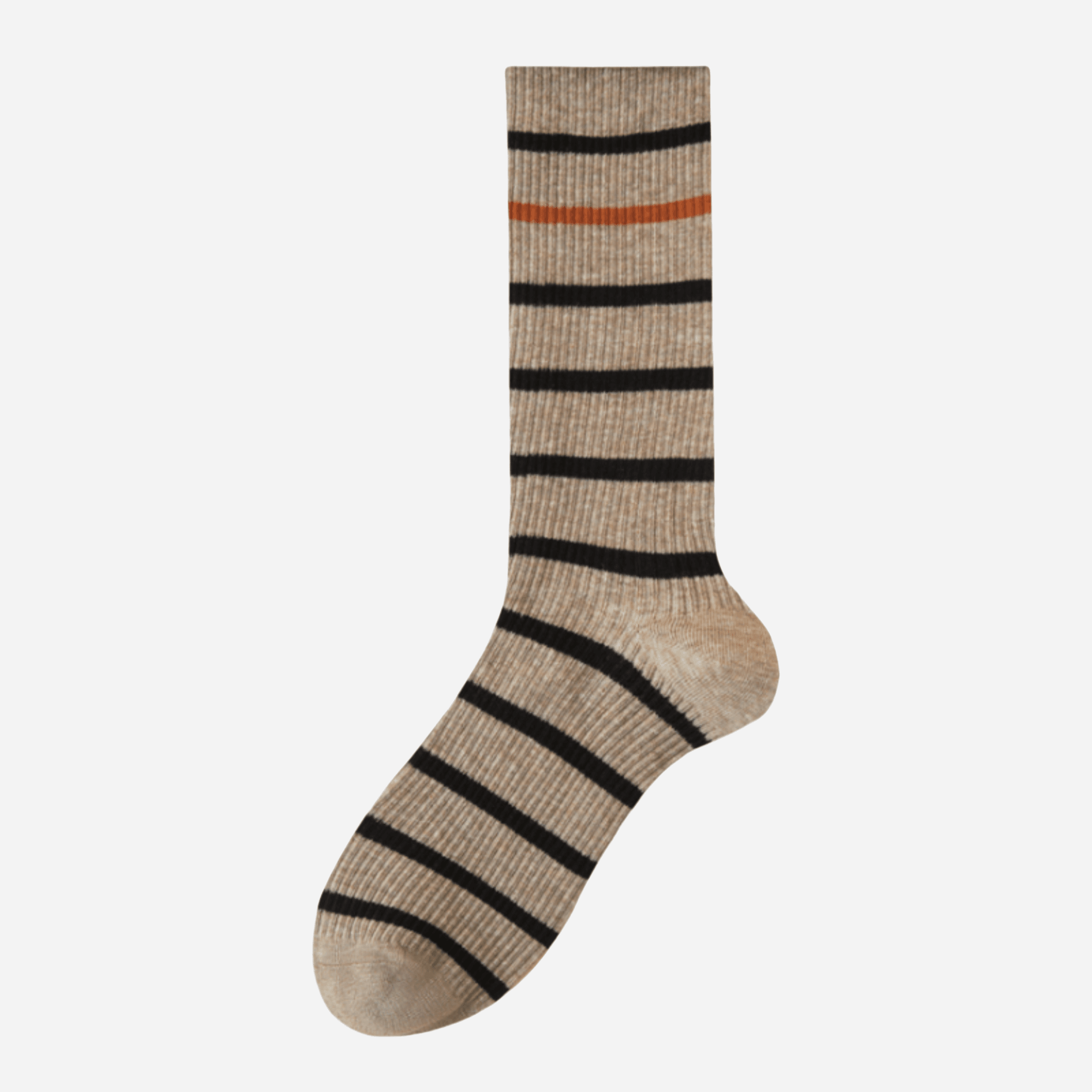 Women's Varsity Stripe Ribbed Socks - Single Pair