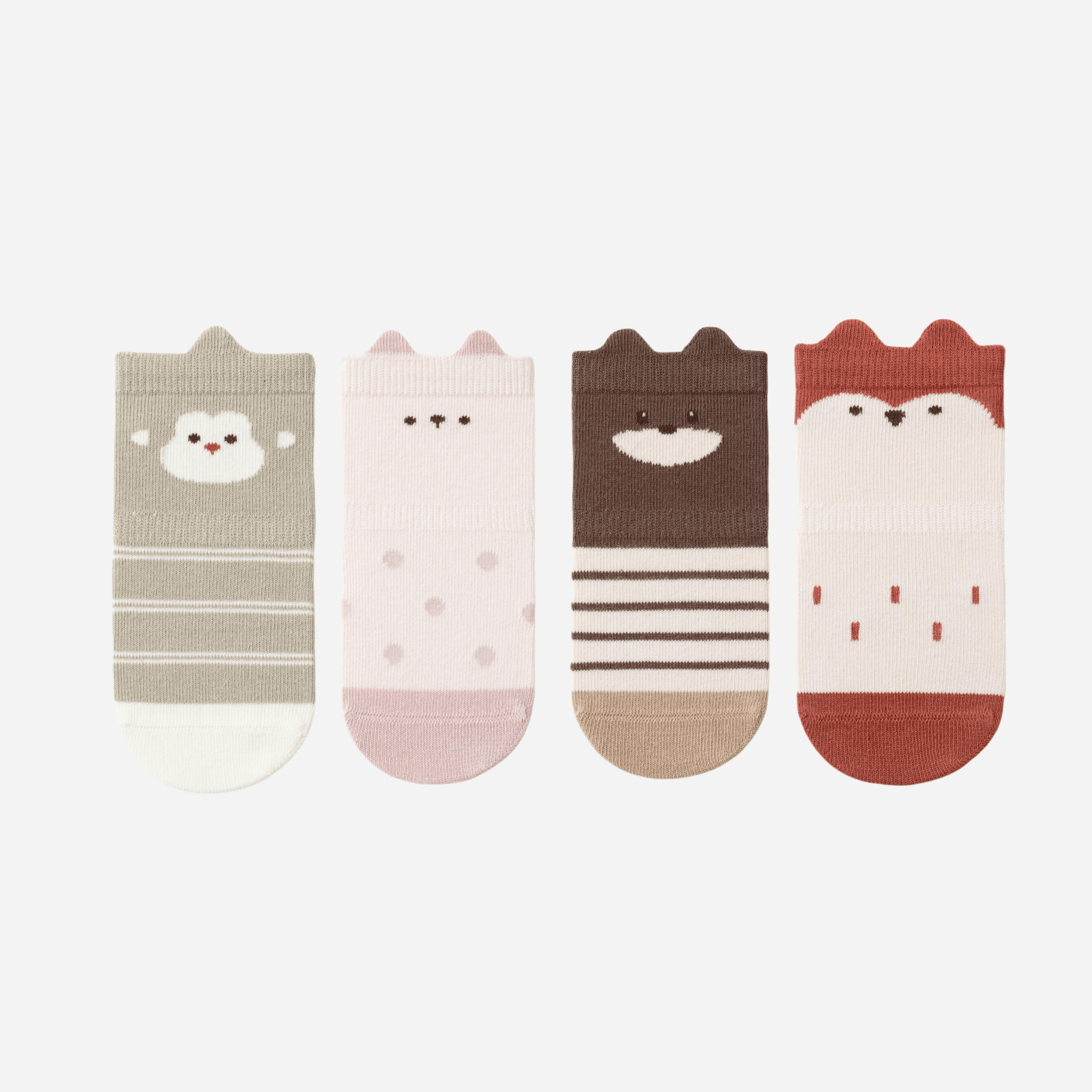 Babies' Animal Kingdom Grip Socks-4 Pack - Weavasocks