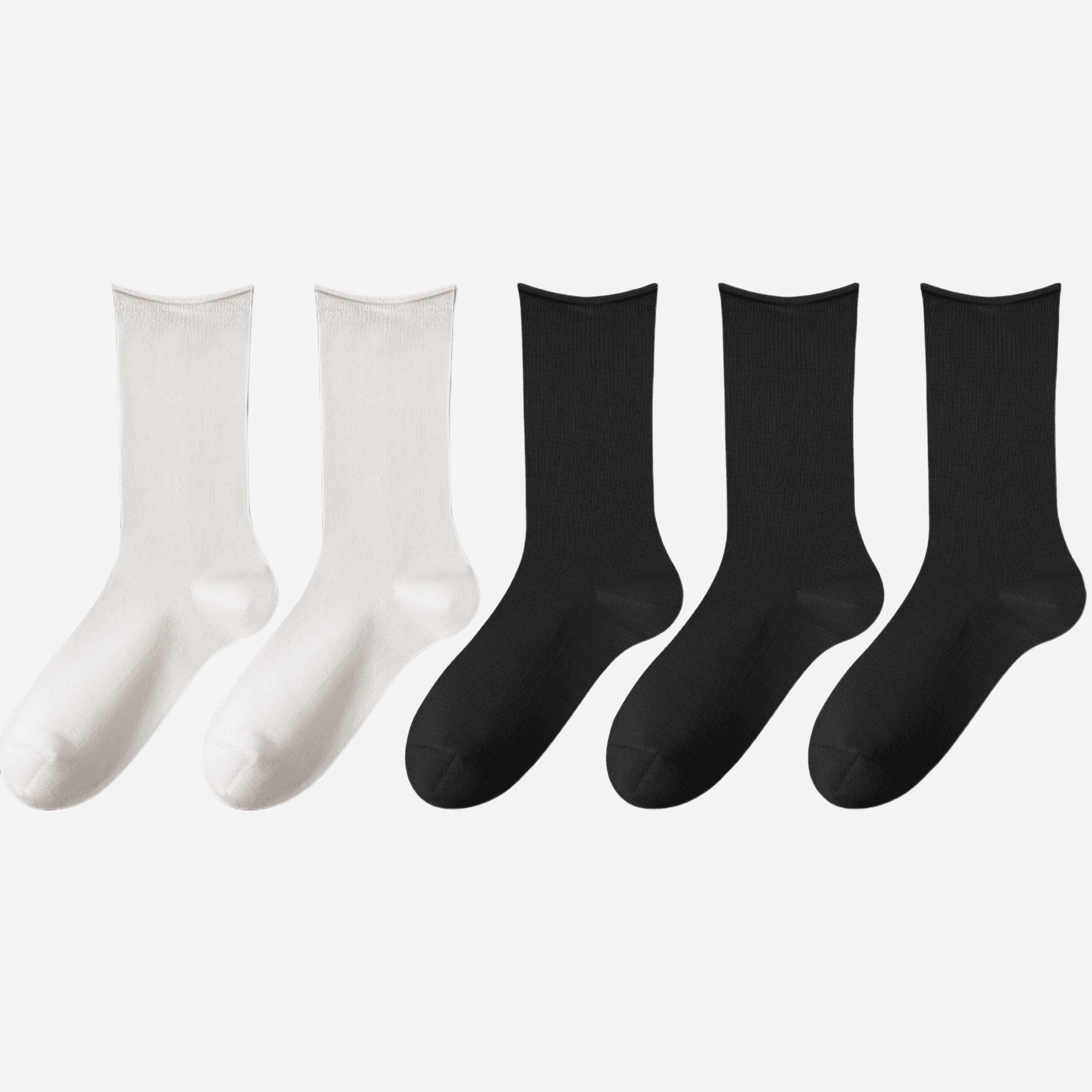 Women's The Soft Roll Comfort Crew-5 Pack - Weavasocks