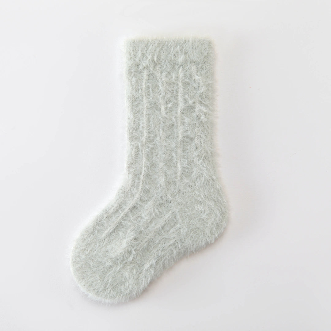 Baby’s Winter Marshmallow' Mink Velvet Fuzzy Crew