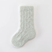 Baby’s Winter Marshmallow' Mink Velvet Fuzzy Crew