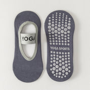 Women's Mercerized 92% Cotton Pilates Socks - product photo showing secure grip comfort
