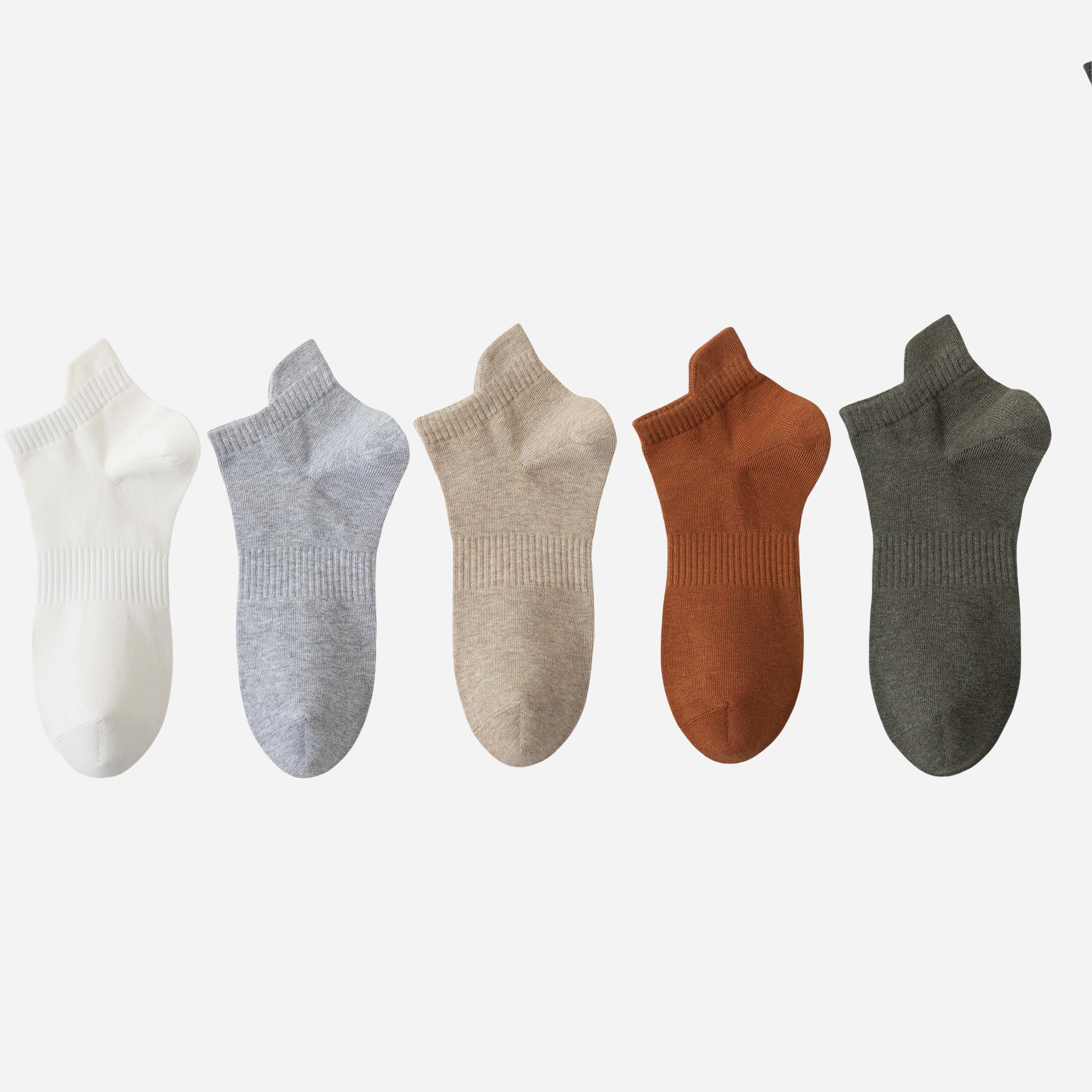 Men's All-Day Comfort Low-Cut Socks-5 Pack