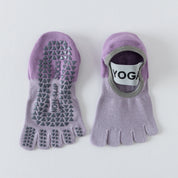 Women's 92% Mercerized Cotton Five-Toe Yoga Socks