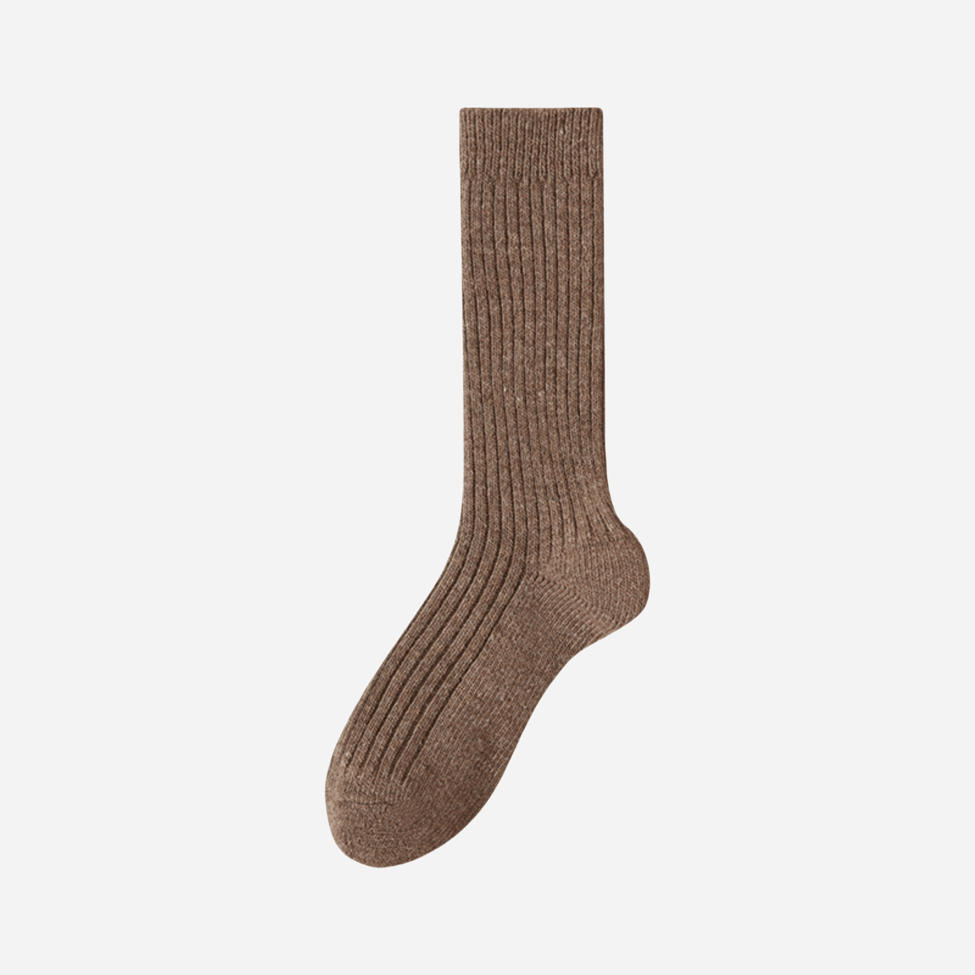 Women's Warm Wool Ribbed Socks  - Single Pair